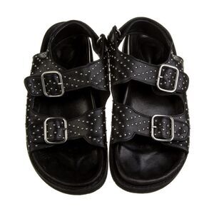 Maje Black Studded dad Sandals, US10,5